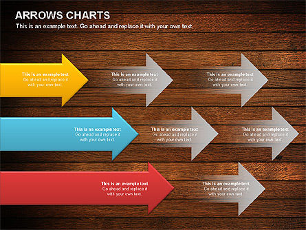 Arrows diagrama cronograma, Deslizar 6, 01088, Timelines & Calendars — PoweredTemplate.com