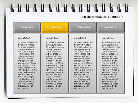 Concepto de tabla de columnas, Diapositiva 8, 01089, Gráficos — PoweredTemplate.com
