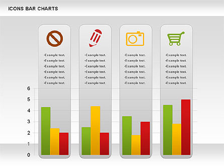 Icons Bar Chart, Slide 8, 01094, Business Models — PoweredTemplate.com