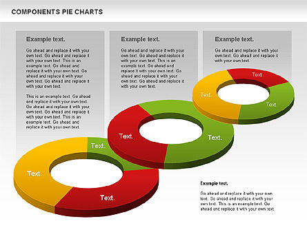 Donut chart, Deslizar 10, 01095, Gráficos circulares — PoweredTemplate.com