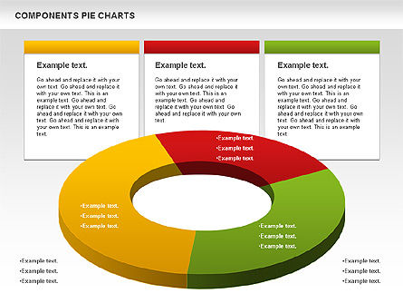 Donut chart, Deslizar 7, 01095, Gráficos circulares — PoweredTemplate.com