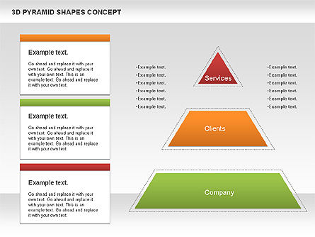 Bentuk Piramida 3d, Slide 2, 01098, Model Bisnis — PoweredTemplate.com