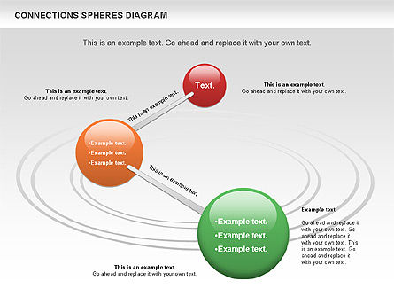 Diagrama de esferas conectadas, Deslizar 2, 01100, Modelos de Negócio — PoweredTemplate.com