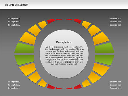 Color Stages Diagram, Slide 13, 01103, Stage Diagrams — PoweredTemplate.com