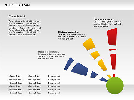 Farbstufen Diagramm, Folie 8, 01103, Ablaufdiagramme — PoweredTemplate.com