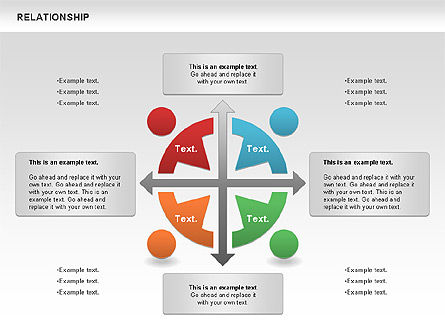 Relationship diagram, Dia 2, 01104, Businessmodellen — PoweredTemplate.com