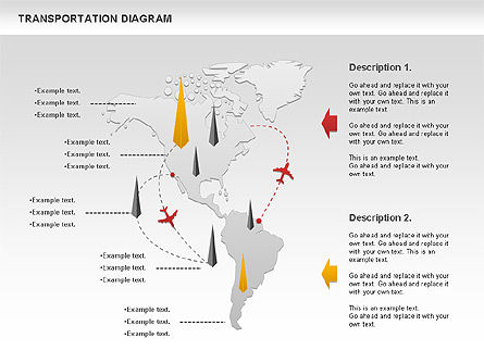 Luchtbrug diagram, Gratis PowerPoint-sjabloon, 01105, Businessmodellen — PoweredTemplate.com