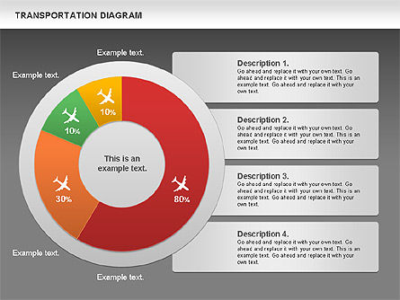 Diagramme du transport aérien, Diapositive 13, 01105, Modèles commerciaux — PoweredTemplate.com