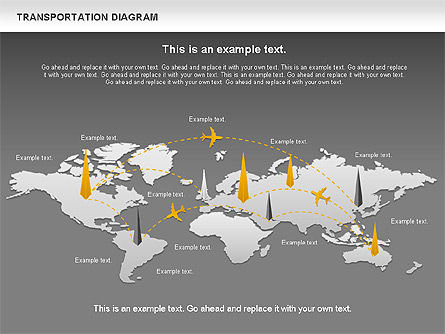 Diagram Airlift, Slide 15, 01105, Model Bisnis — PoweredTemplate.com