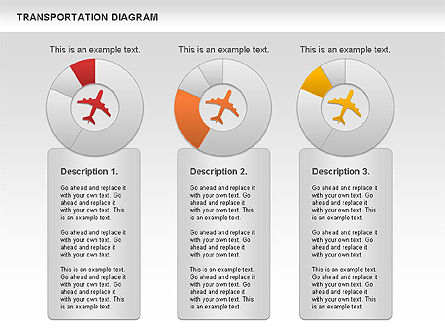 Diagramme du transport aérien, Diapositive 7, 01105, Modèles commerciaux — PoweredTemplate.com