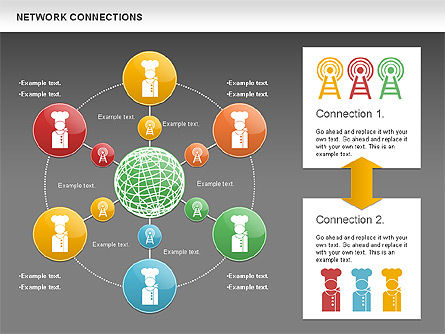 Cellular Network Diagram, Slide 14, 01109, Business Models — PoweredTemplate.com