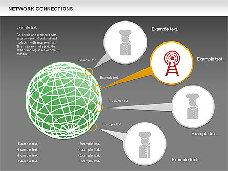 セルラネットワーク図, スライド 15, 01109, ビジネスモデル — PoweredTemplate.com