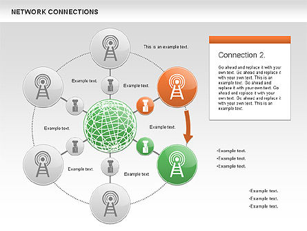 Cellulair netwerk diagram, Dia 3, 01109, Businessmodellen — PoweredTemplate.com