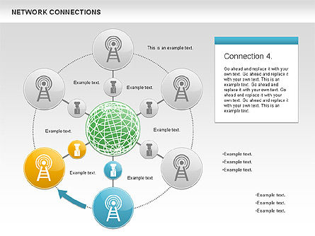 Cellulair netwerk diagram, Dia 5, 01109, Businessmodellen — PoweredTemplate.com
