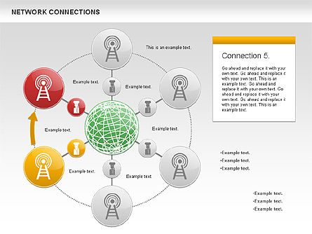 Cellulair netwerk diagram, Dia 6, 01109, Businessmodellen — PoweredTemplate.com