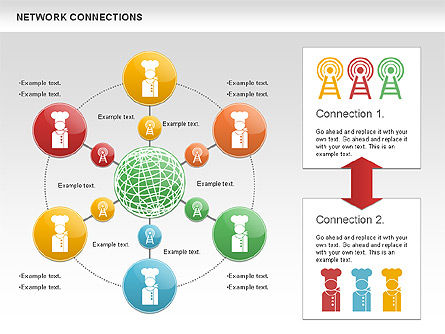 Schéma de réseau cellulaire, Diapositive 8, 01109, Modèles commerciaux — PoweredTemplate.com