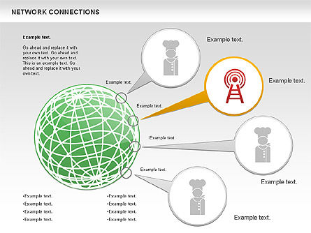 Schéma de réseau cellulaire, Diapositive 9, 01109, Modèles commerciaux — PoweredTemplate.com