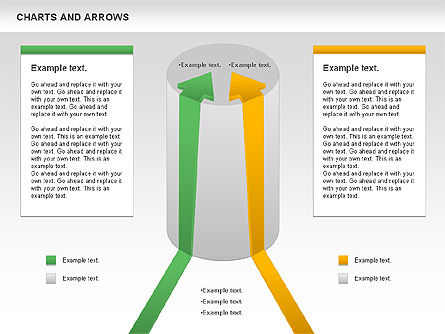 Conjunto de gráficos y flechas, Diapositiva 10, 01110, Formas — PoweredTemplate.com