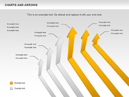 Grafici e frecce set, Slide 11, 01110, Forme — PoweredTemplate.com