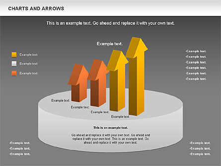 Charts and Arrows Set, Slide 14, 01110, Shapes — PoweredTemplate.com