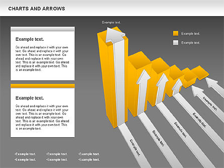 Charts and Arrows Set, Slide 15, 01110, Shapes — PoweredTemplate.com