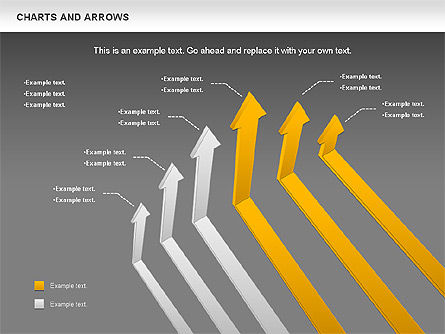 Grafici e frecce set, Slide 16, 01110, Forme — PoweredTemplate.com