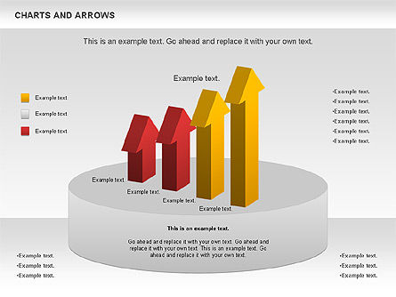Charts and Arrows Set, Slide 3, 01110, Shapes — PoweredTemplate.com