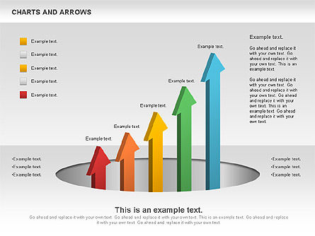 Charts and Arrows Set, Slide 5, 01110, Shapes — PoweredTemplate.com