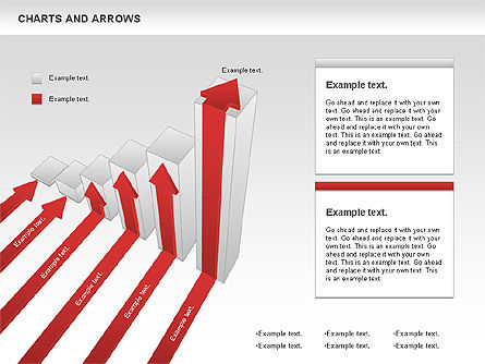 Grafici e frecce set, Slide 6, 01110, Forme — PoweredTemplate.com