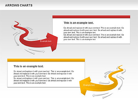 Arrows and Statuettes Chart, Slide 5, 01111, Shapes — PoweredTemplate.com