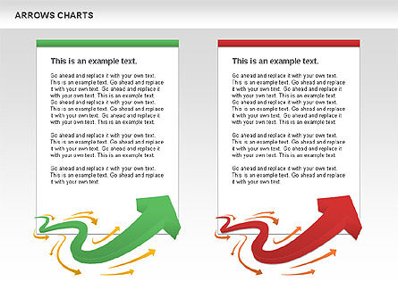 Arrows and Statuettes Chart, Slide 8, 01111, Shapes — PoweredTemplate.com