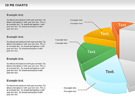 Grafico a settori 3d, Slide 10, 01114, Grafici a Torta — PoweredTemplate.com