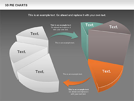 3D Pie Chart, Slide 15, 01114, Pie Charts — PoweredTemplate.com