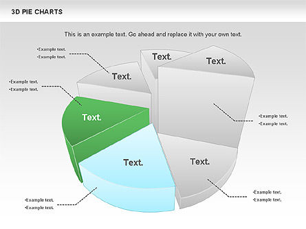 Gráfico circular en 3D, Diapositiva 7, 01114, Gráficos circulares — PoweredTemplate.com