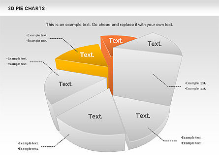 Gráfico circular en 3D, Diapositiva 8, 01114, Gráficos circulares — PoweredTemplate.com