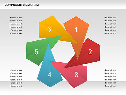 Diagrama de presentación del proyecto, Plantilla de PowerPoint, 01117, Modelos de negocios — PoweredTemplate.com