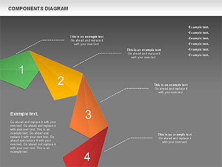 Diagrama de apresentação do projeto, Deslizar 14, 01117, Modelos de Negócio — PoweredTemplate.com