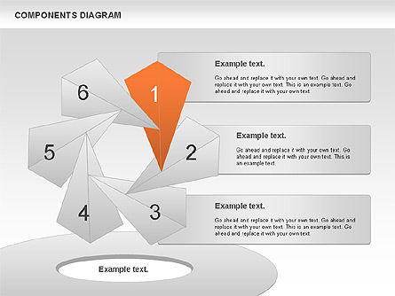 Diagrama de apresentação do projeto, Deslizar 3, 01117, Modelos de Negócio — PoweredTemplate.com