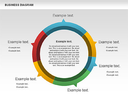 Diagram Laporan Pemasaran, Templat PowerPoint, 01118, Model Bisnis — PoweredTemplate.com