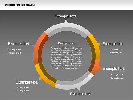 Diagram Laporan Pemasaran, Slide 12, 01118, Model Bisnis — PoweredTemplate.com