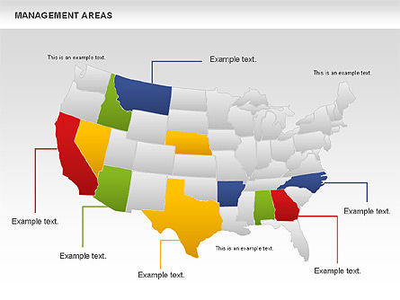 Diagramme des rapports américains, Modele PowerPoint, 01119, Modèles commerciaux — PoweredTemplate.com