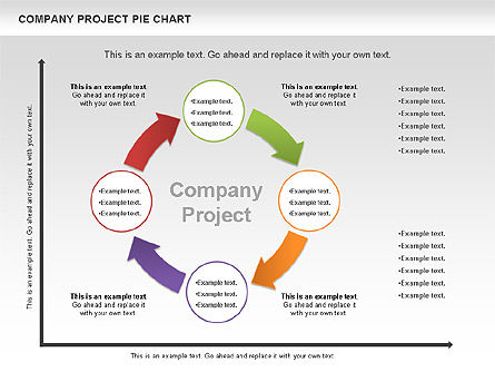 Schéma de projet de l'entreprise, Diapositive 9, 01120, Diagrammes circulaires — PoweredTemplate.com