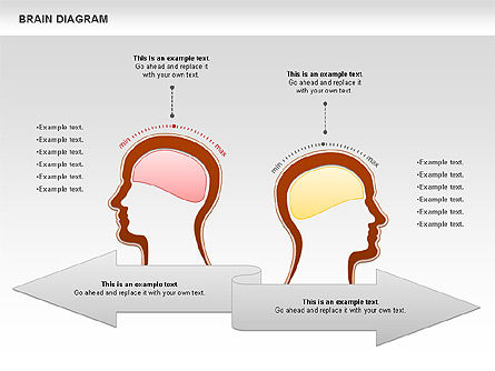 Brain diagram, Dia 11, 01122, Businessmodellen — PoweredTemplate.com