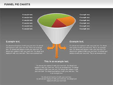 Funnel Pie Chart, Slide 14, 01125, Business Models — PoweredTemplate.com
