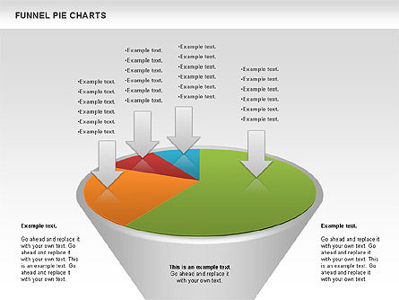 Funnel Pie Chart, Slide 6, 01125, Business Models — PoweredTemplate.com