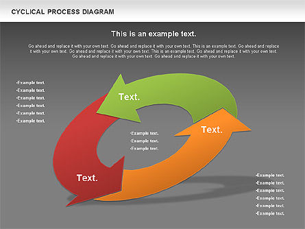 원 프로세스 다이어그램, 슬라이드 14, 01126, 프로세스 도표 — PoweredTemplate.com