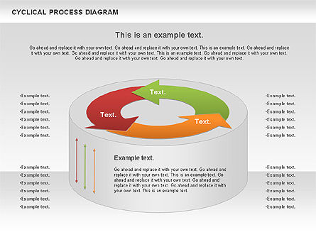 Schéma de processus du cercle, Diapositive 5, 01126, Schémas de procédés — PoweredTemplate.com
