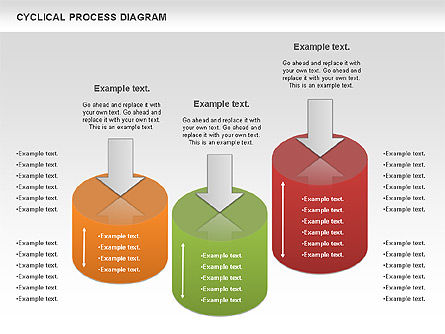 Schéma de processus du cercle, Diapositive 7, 01126, Schémas de procédés — PoweredTemplate.com
