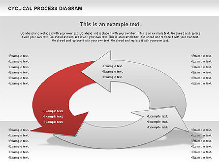 Circle diagrama de processo, Deslizar 9, 01126, Diagramas de Processo — PoweredTemplate.com