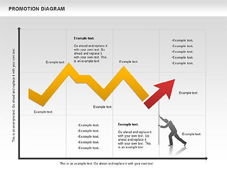 Promotie diagram, Gratis PowerPoint-sjabloon, 01129, Businessmodellen — PoweredTemplate.com